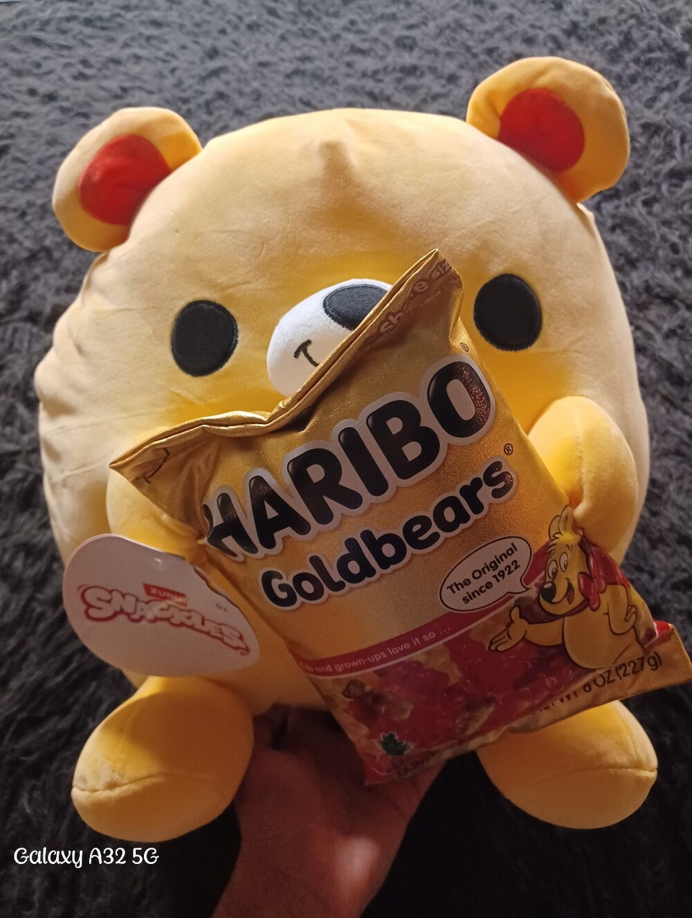 ZURU Snackles HARIBO Goldbears Yellow Bear Plushie Large Washable 2023 77454R